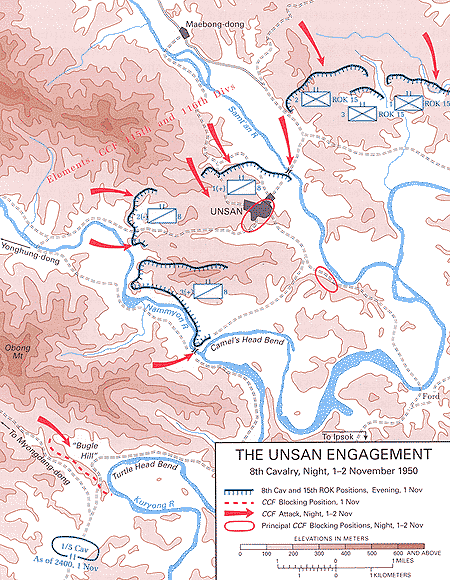 Map: The Unsan Engagement